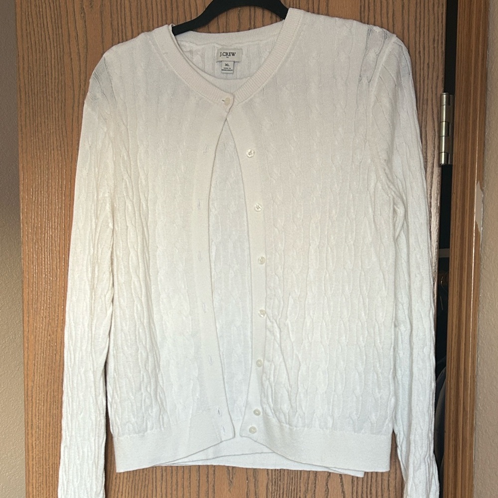 J. Crew 100% Cotton Cardigan and Shell Tank Set